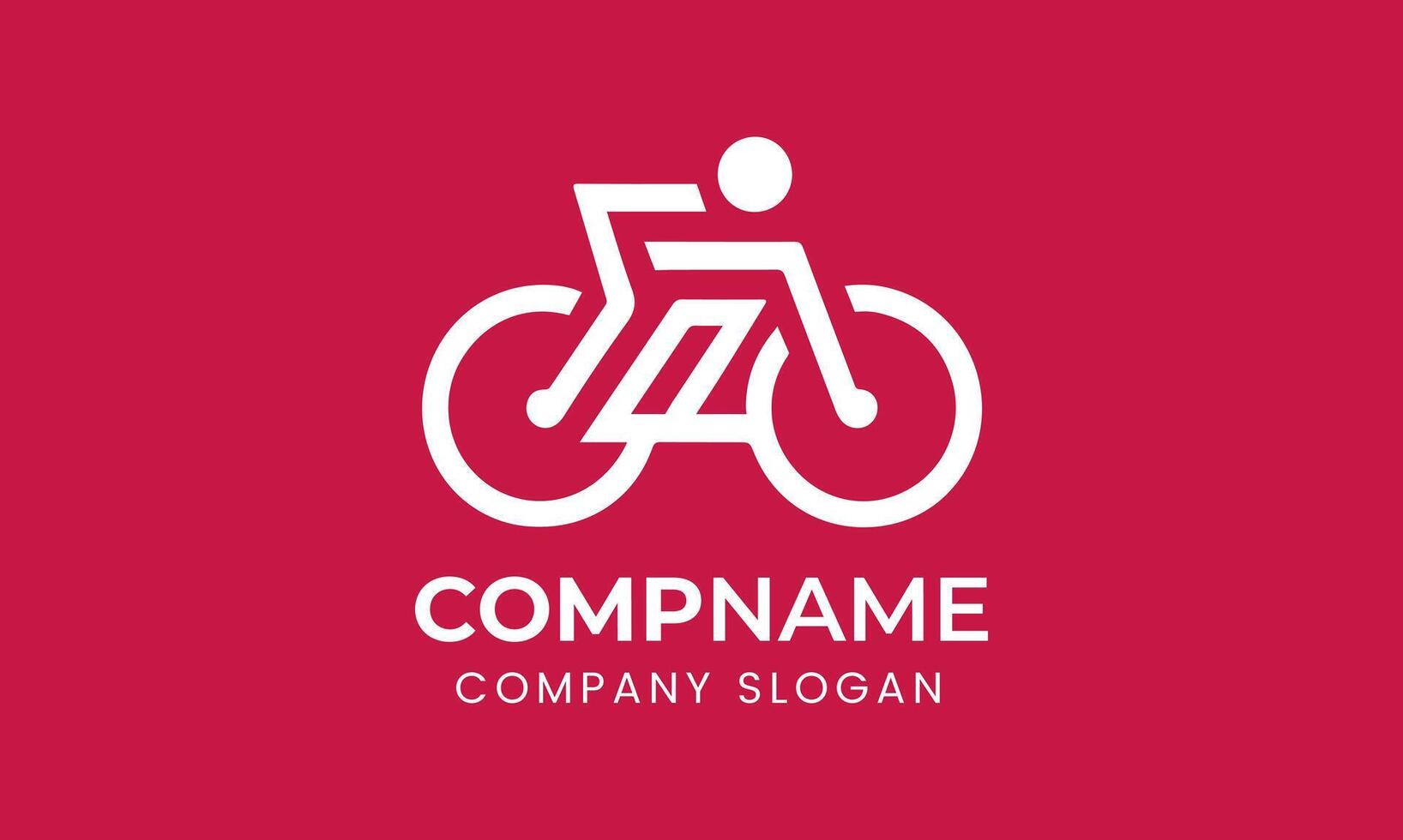 AI generated Bicycle logo vector icon template design