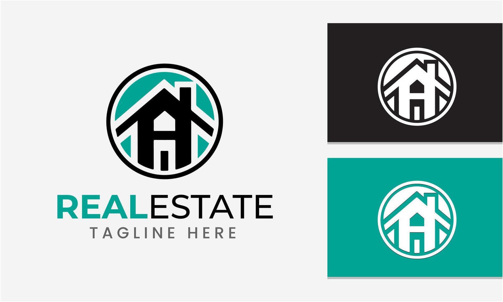 AI generated real estate logo icon symbol sample idea template vector