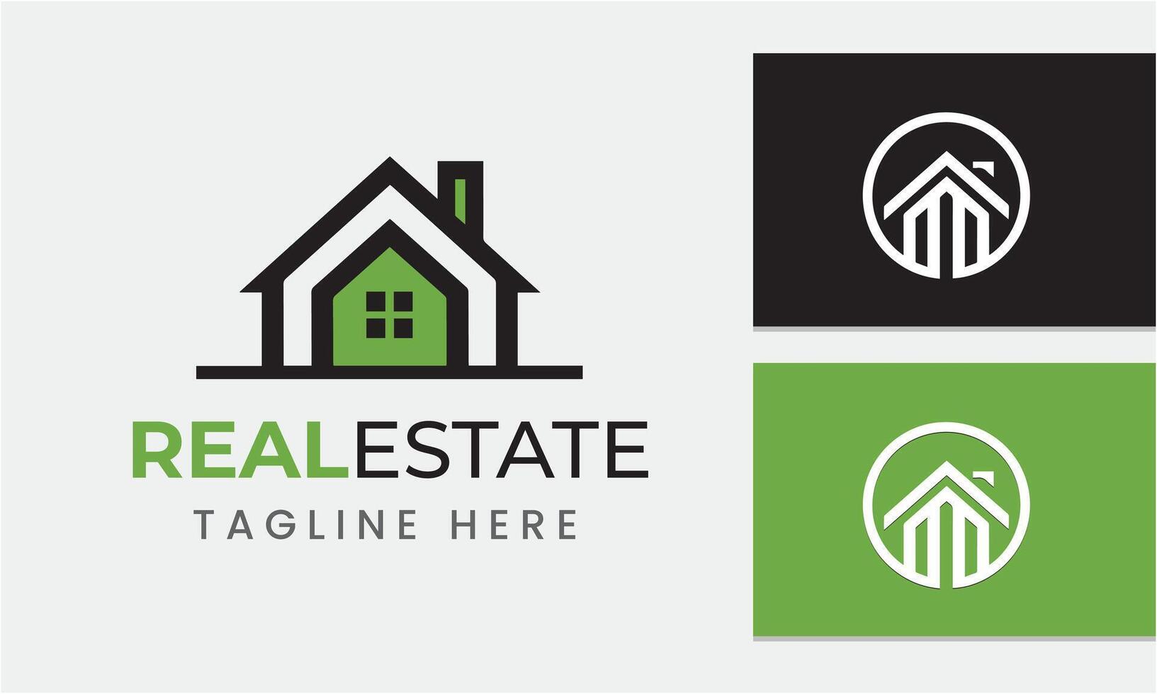 AI generated real estate logo icon symbol sample idea template vector