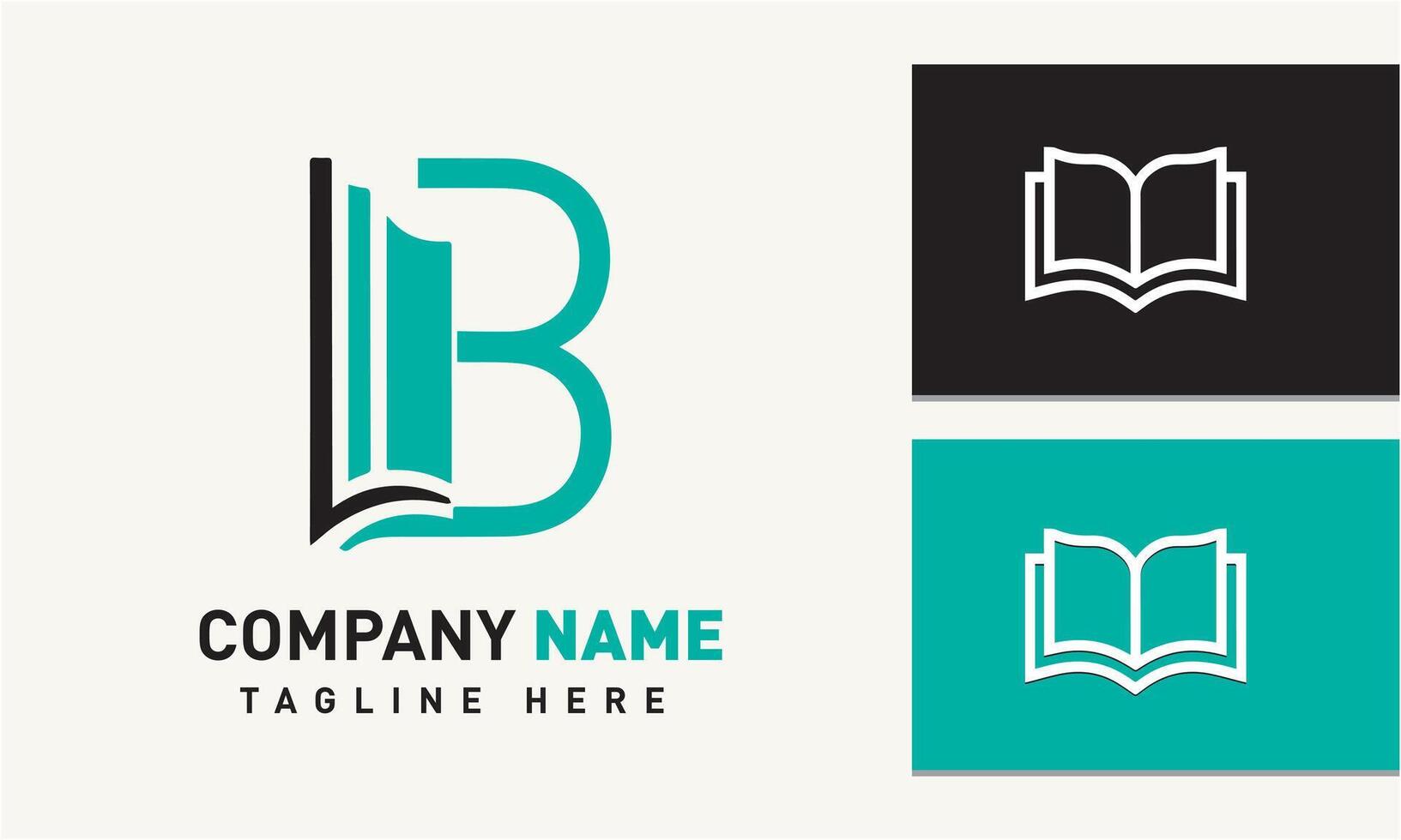 AI generated Book logo design icon vector template