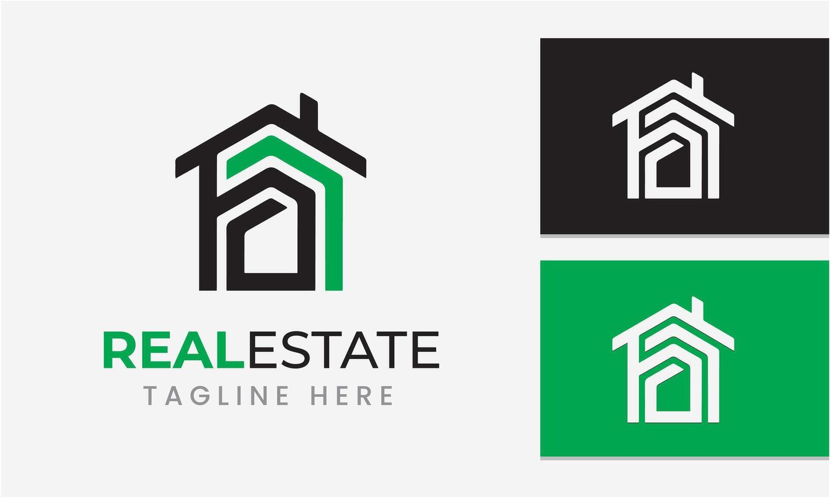 AI generated real estate logo icon symbol sample idea template vector