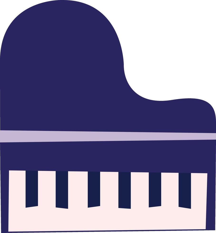 a piano with keys on a white background vector