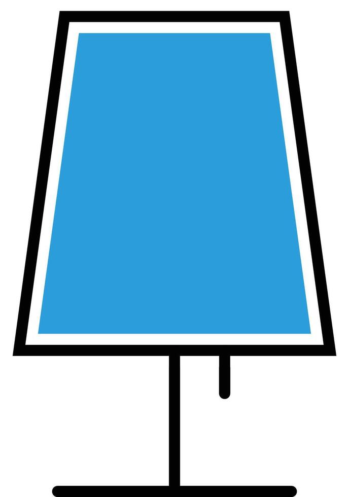 a computer monitor with a blue screen on it vector