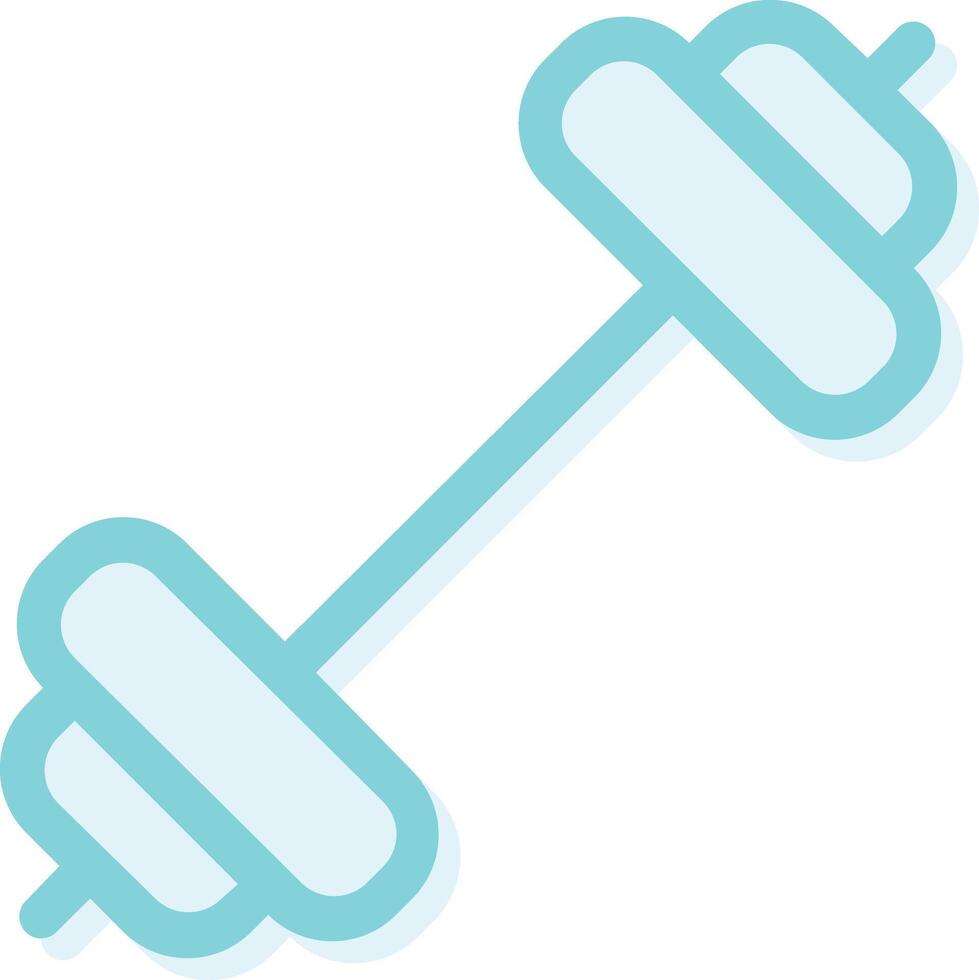 a dumbbell icon on a white background vector