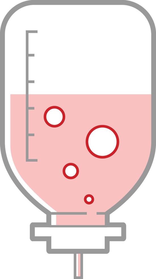 a syringe with liquid in it on a white background vector
