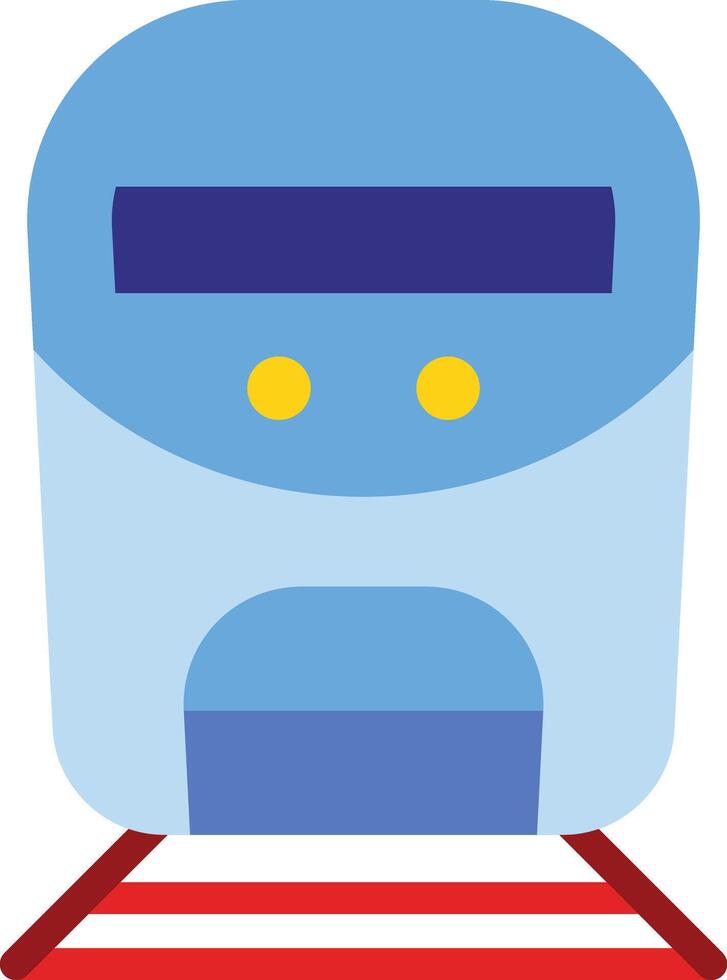 a blue train on a white background vector