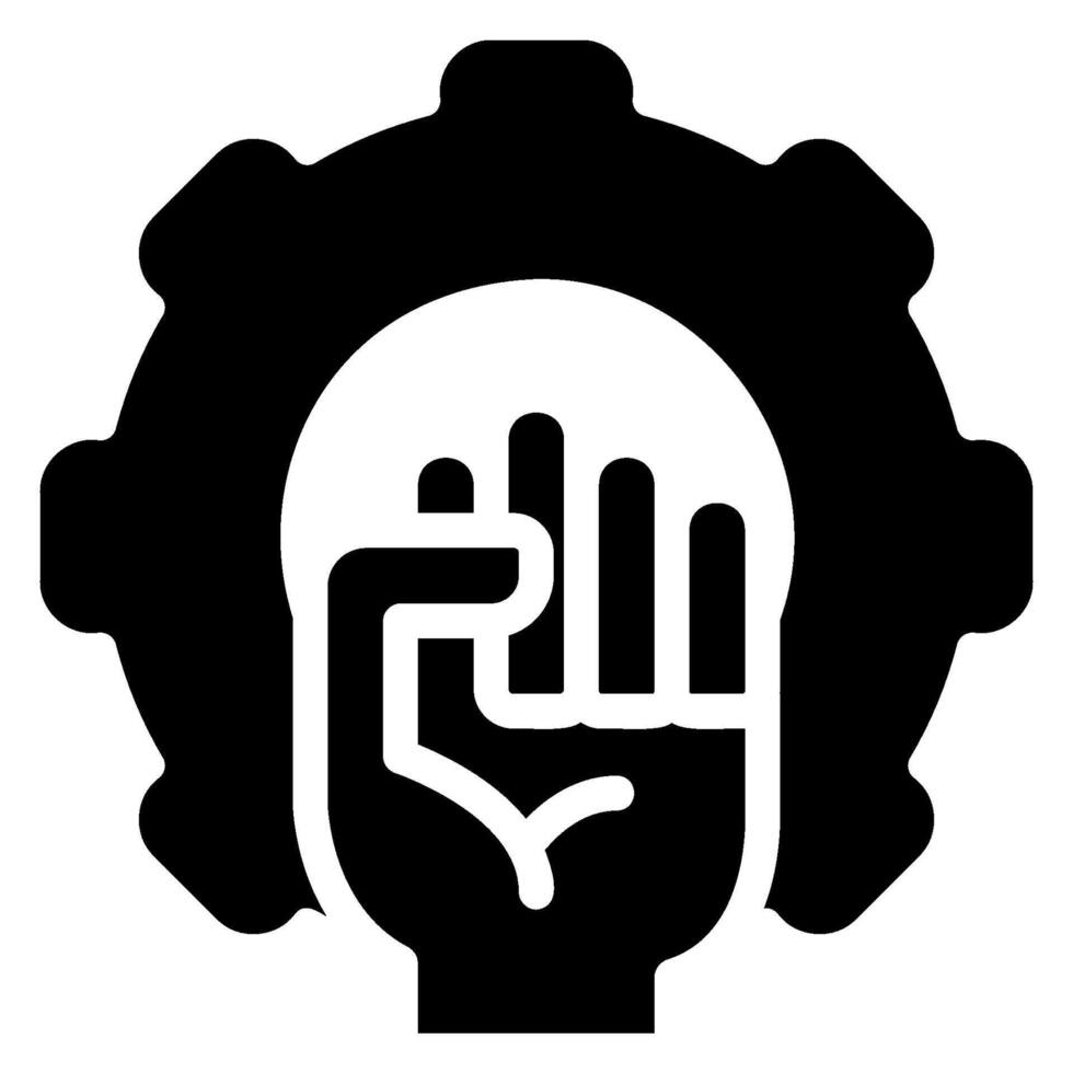 encouragement glyph icon vector