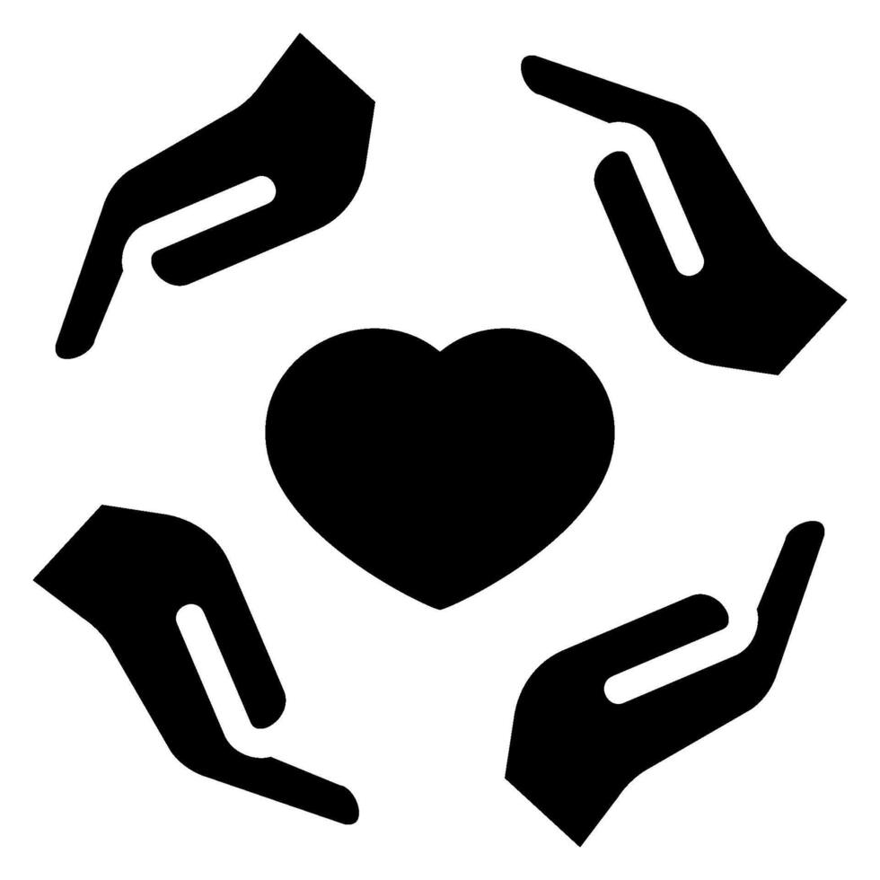empathy glyph icon vector