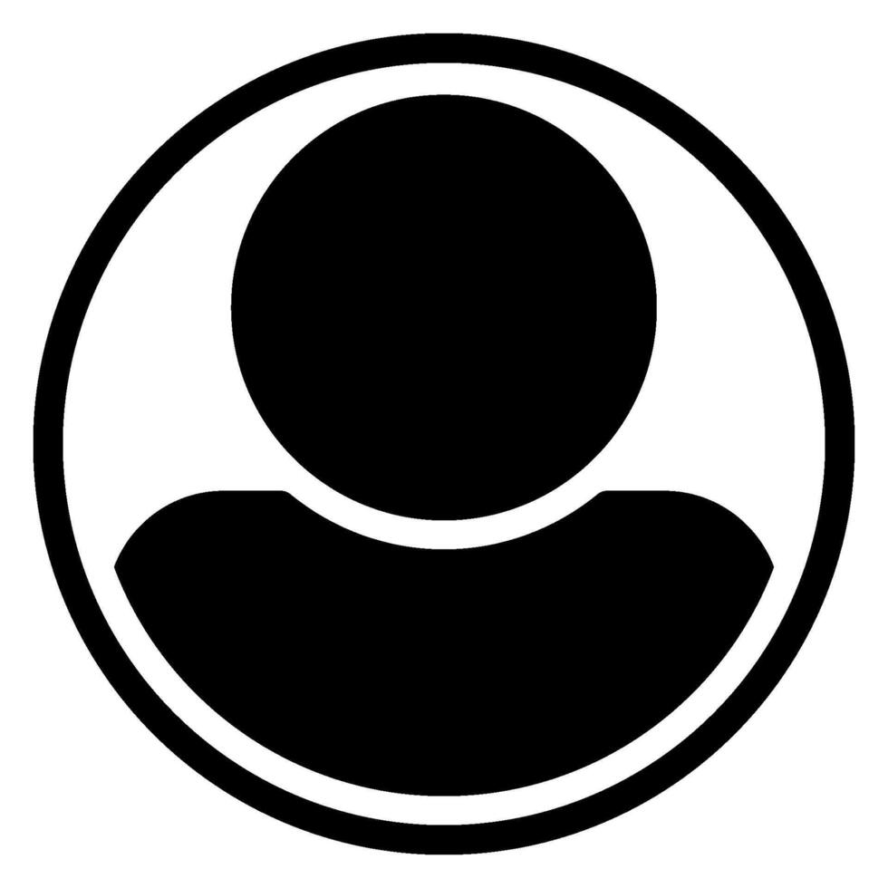 account glyph icon vector