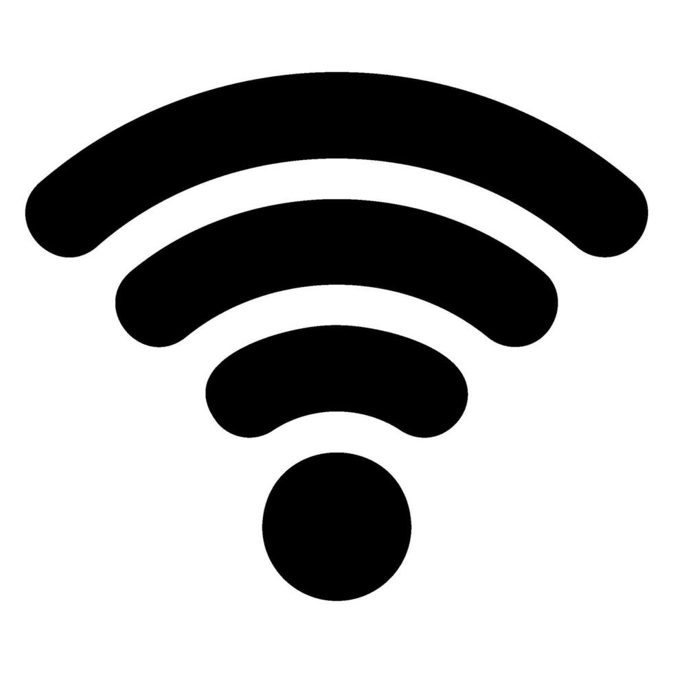 signal glyph icon vector