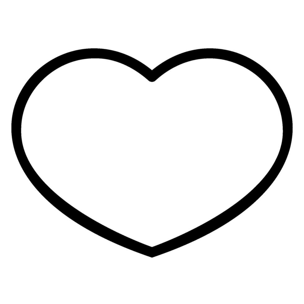 heart line icon vector