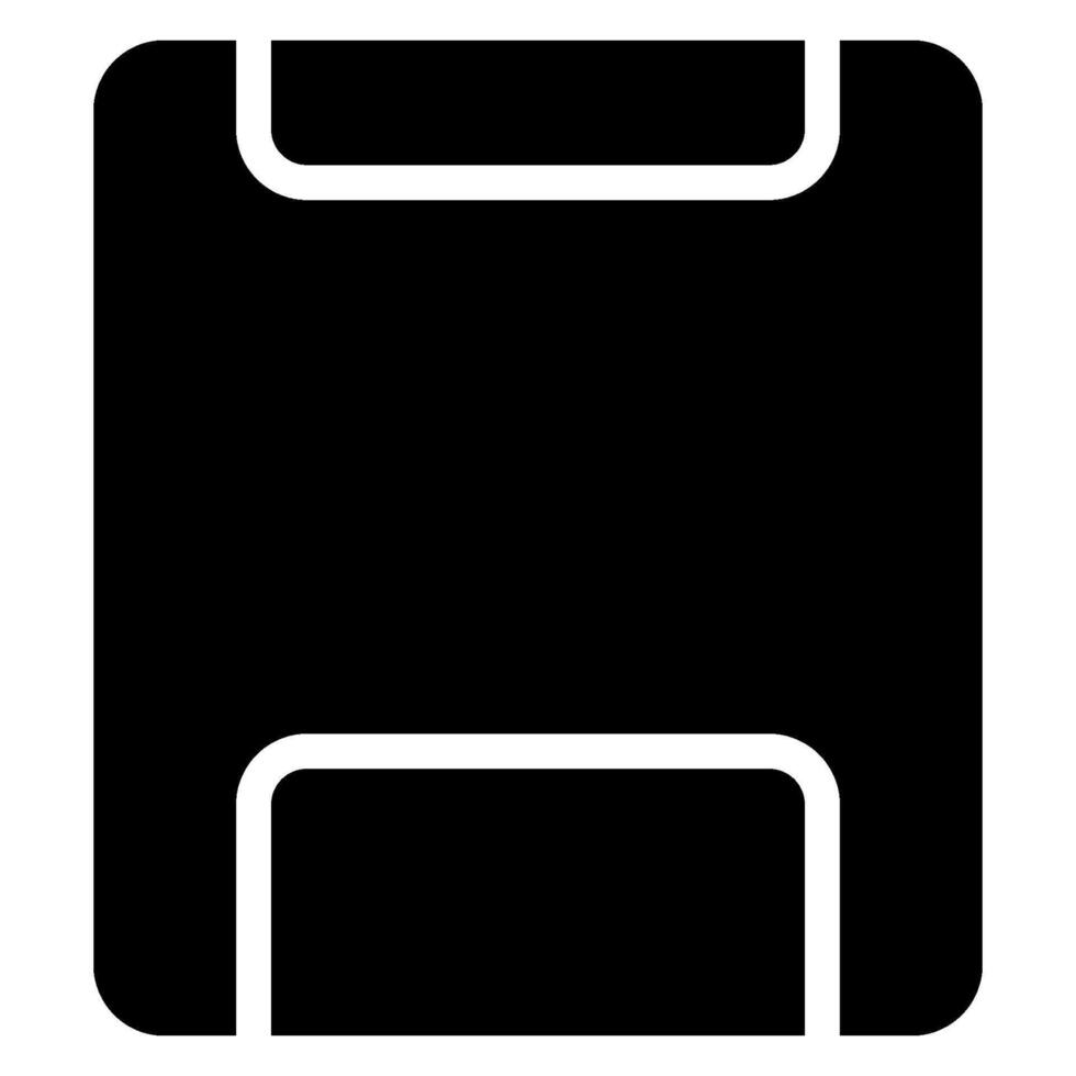 floppy disk glyph icon vector
