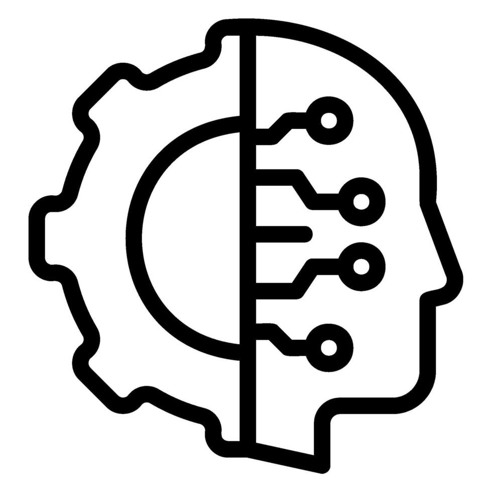 technology line icon vector