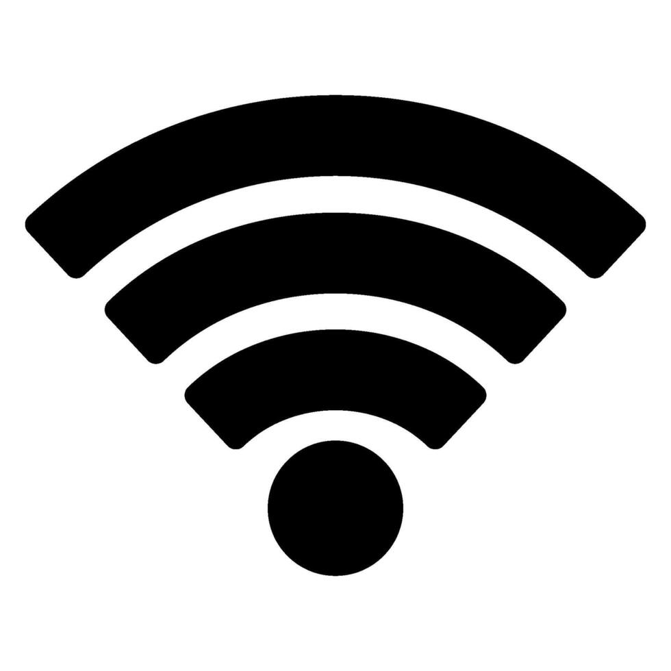 icono de glifo wifi vector