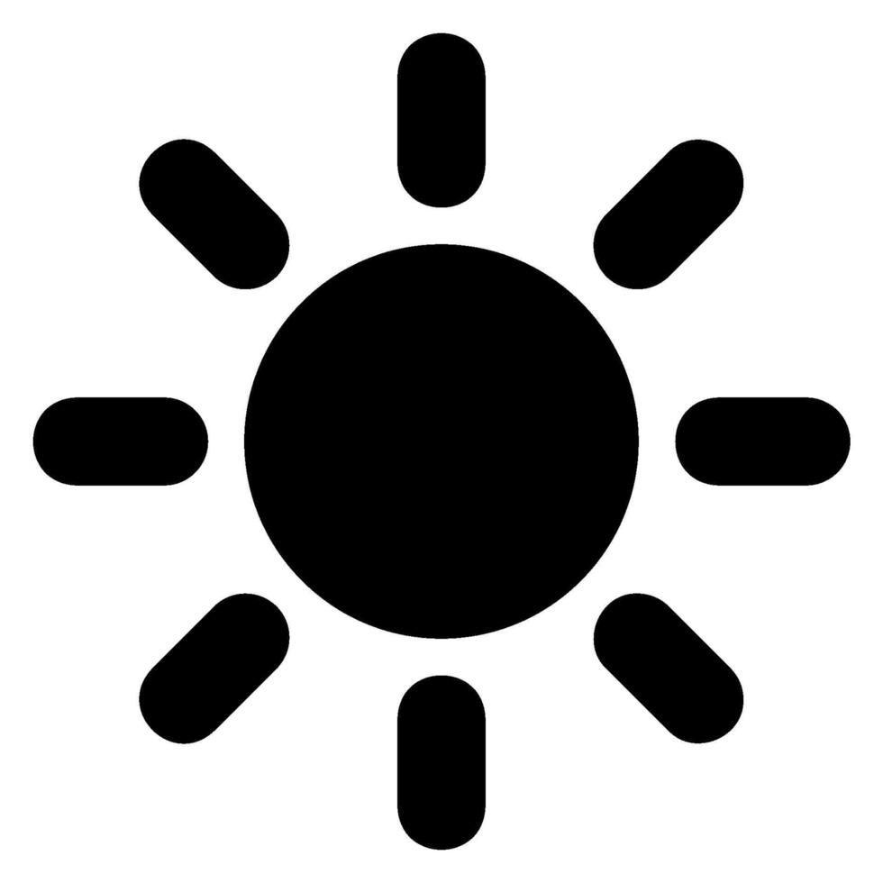 brightness glyph icon vector