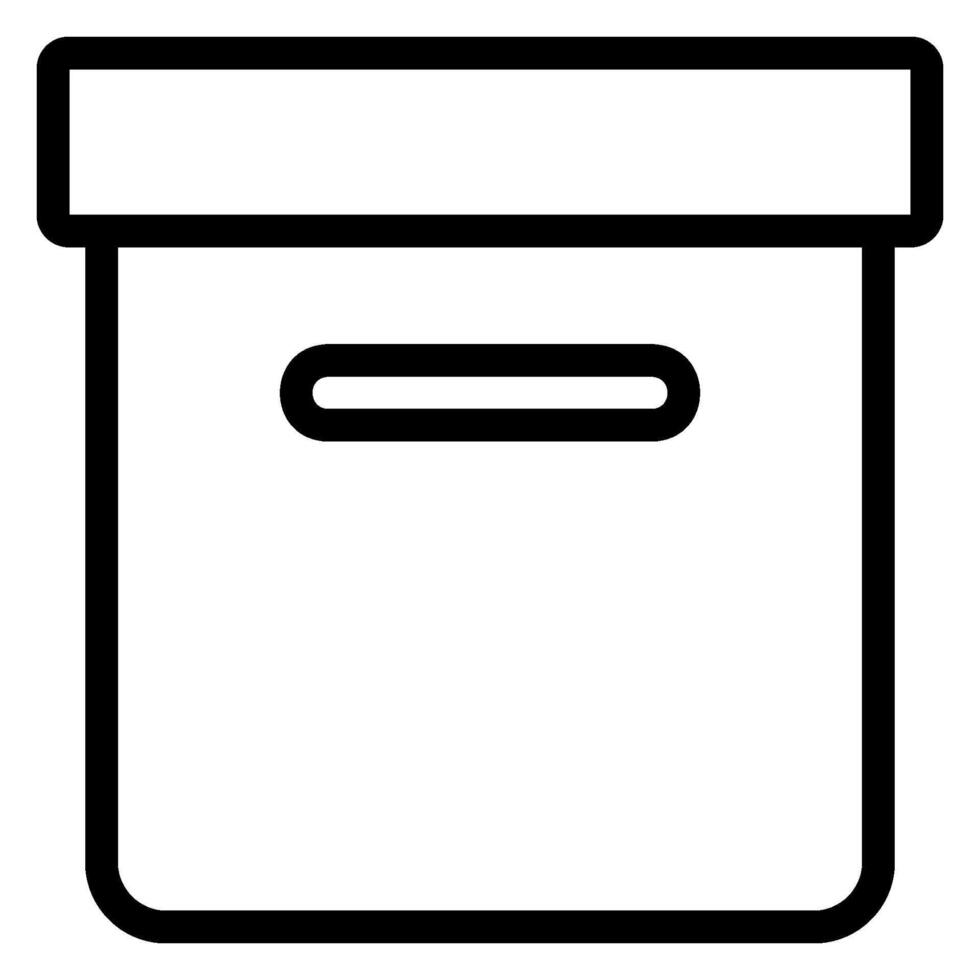 storage box line icon vector