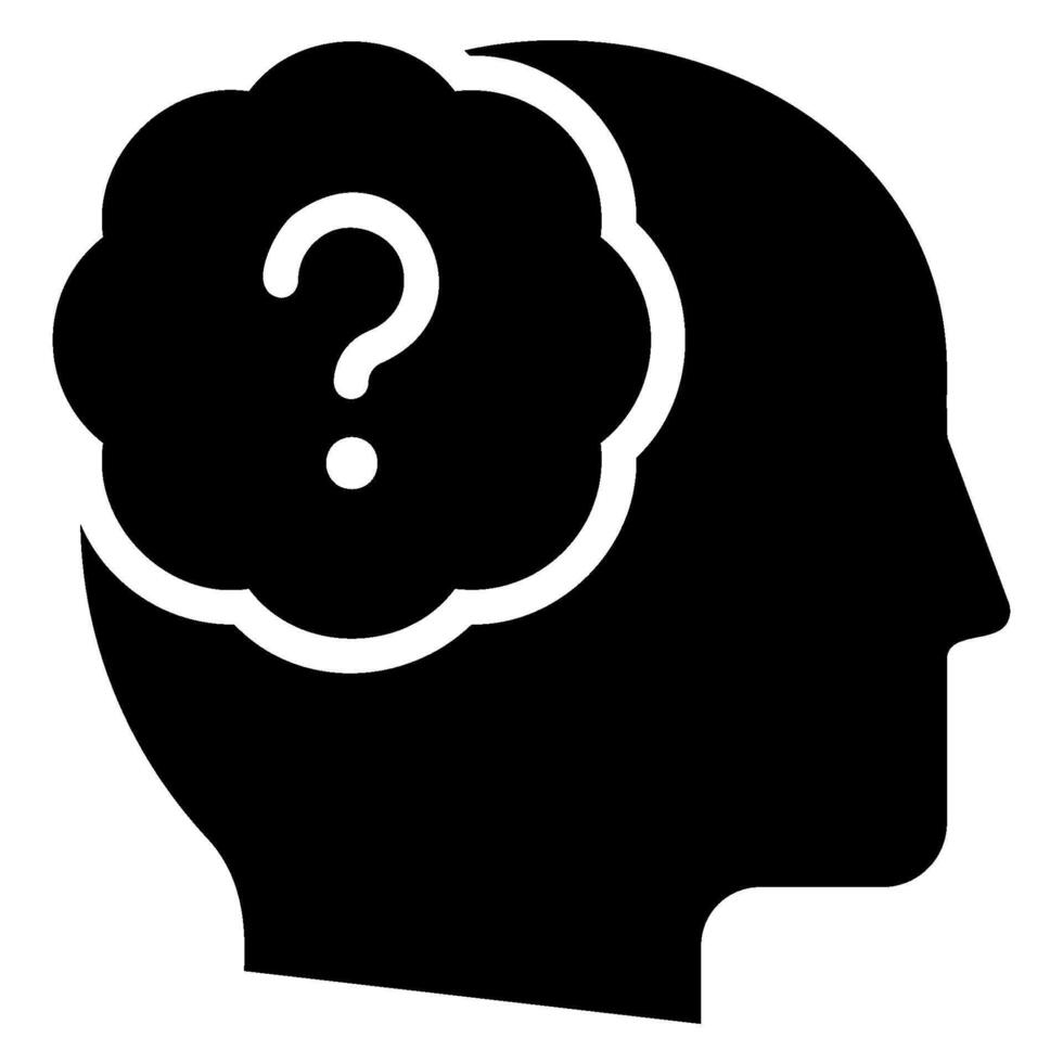 predicament glyph icon vector