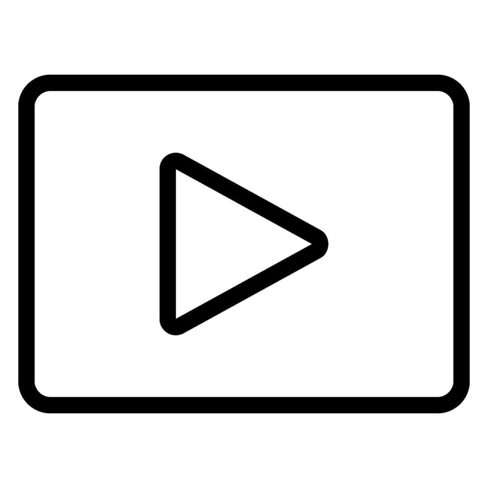 video line icon vector