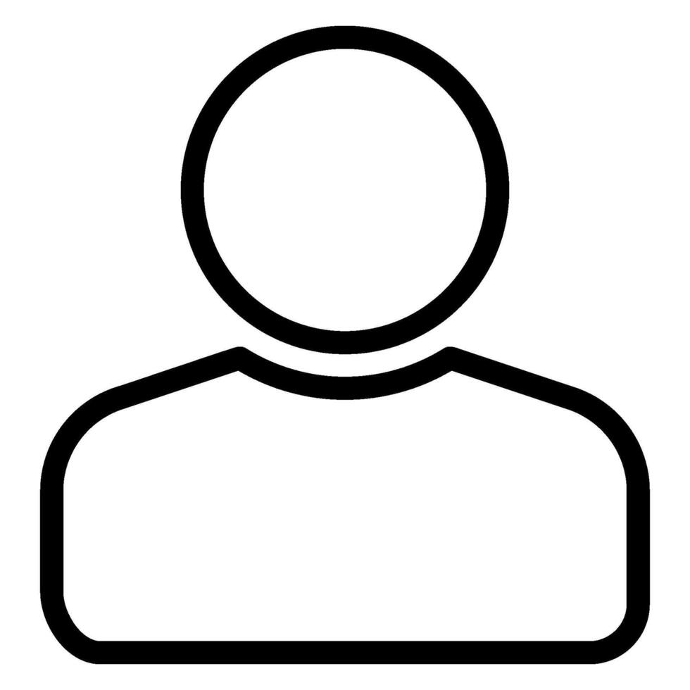 user line icon vector