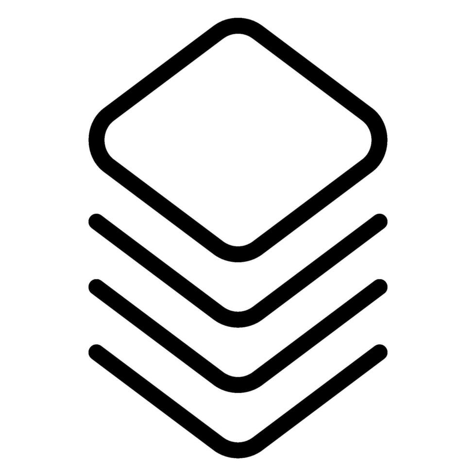 layers line icon vector