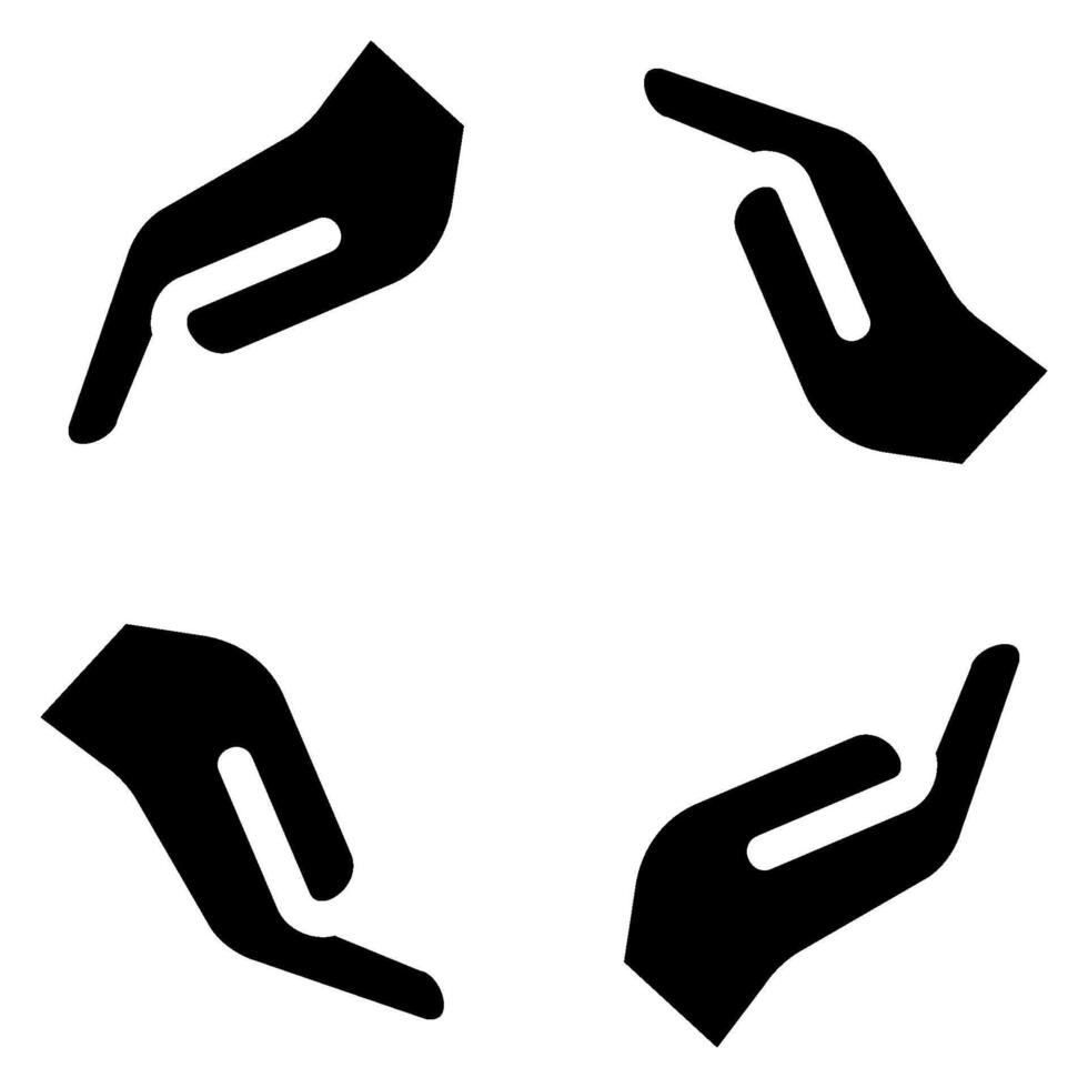 collaboration glyph icon vector