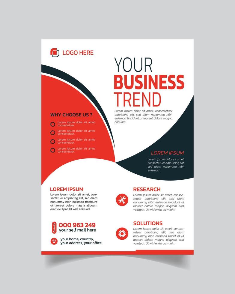 Amazing Modern Business Flyer or Creative Business Leaflet Nice Business Poster vector