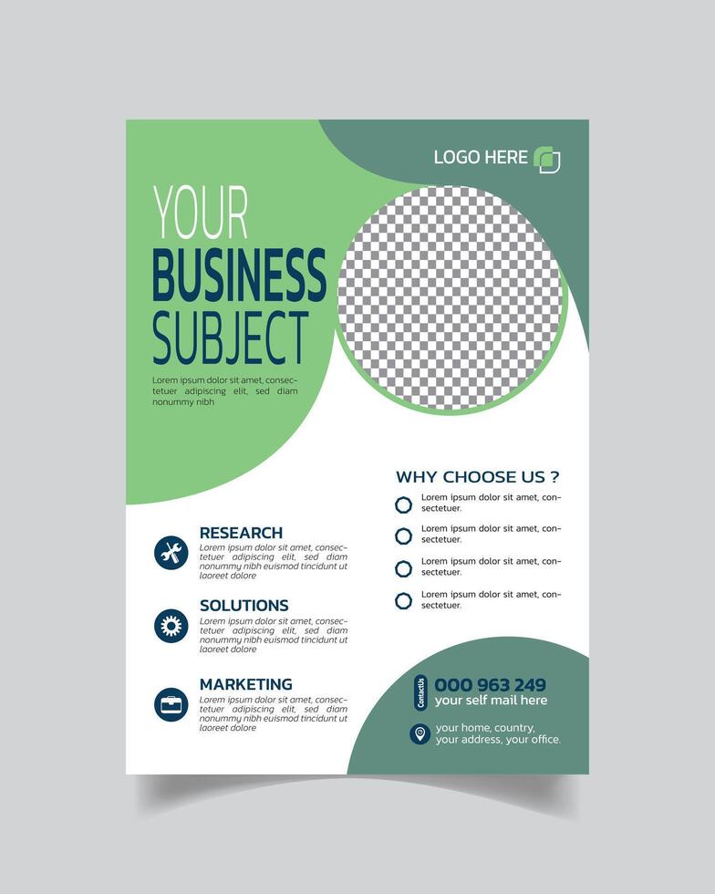 Styling Corporate Business Flyer or Trending Business Leaflet Modern Business Poster vector