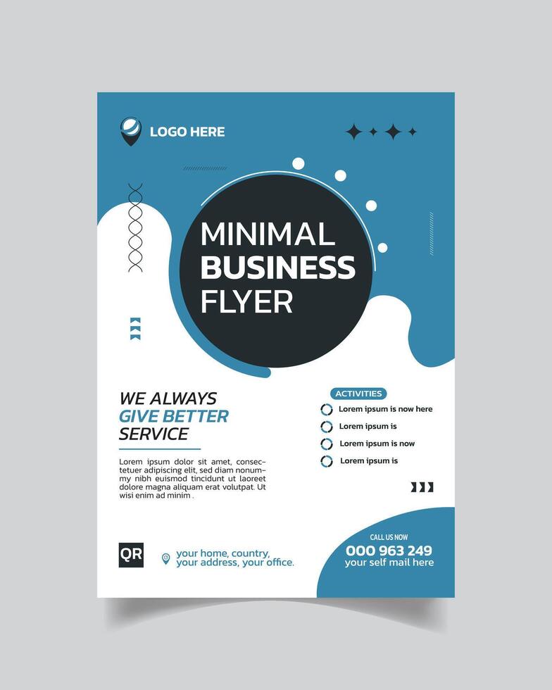 Wonders Business Flyer and Creative Business Leaflet  or Corporate Business Flyer vector