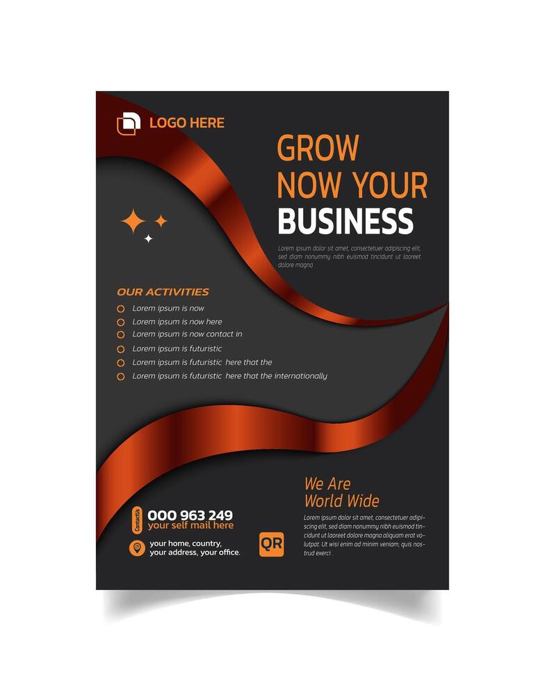 Premium Business Flyer Template or Creative Business Leaflet Modern Trendy Business Poster vector