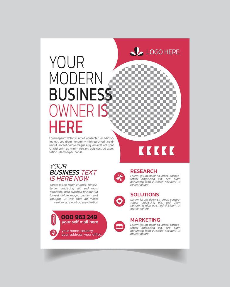 Trending Nifty Business Flyer and Professional Business Leaflet Design vector