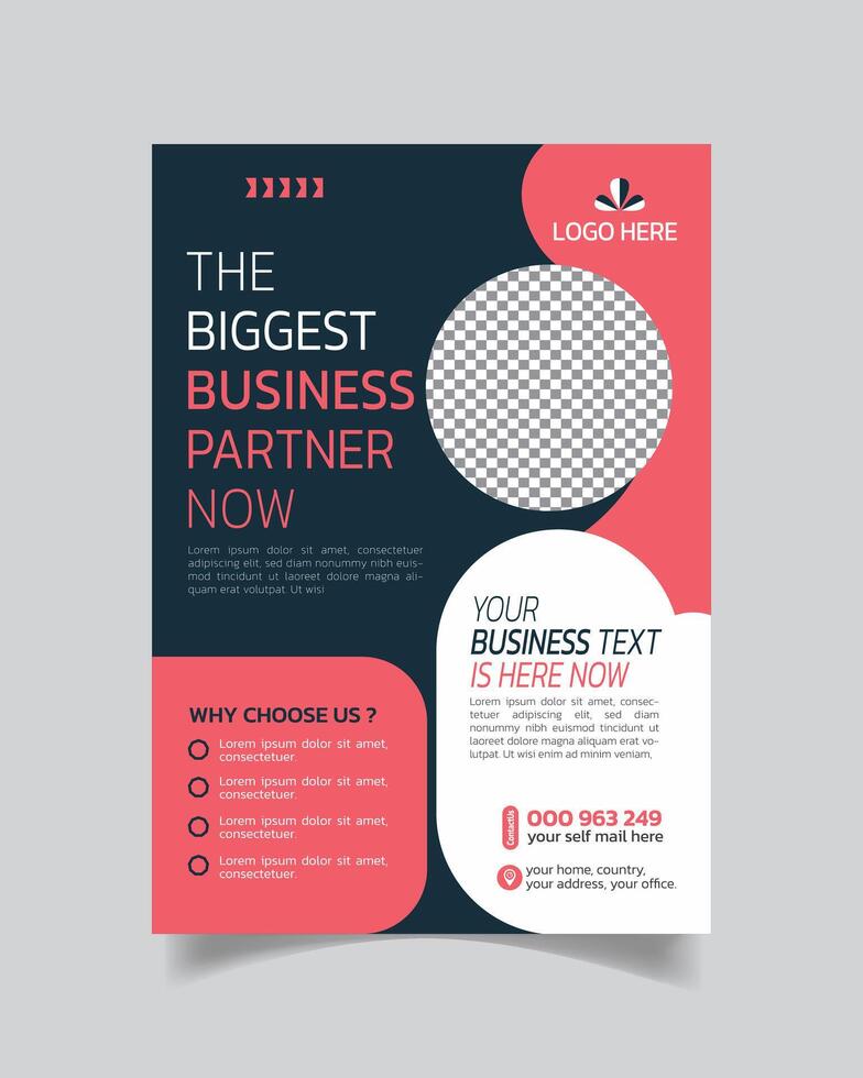Elegance Company Business Flyer and Creative Business Leaflet Template vector