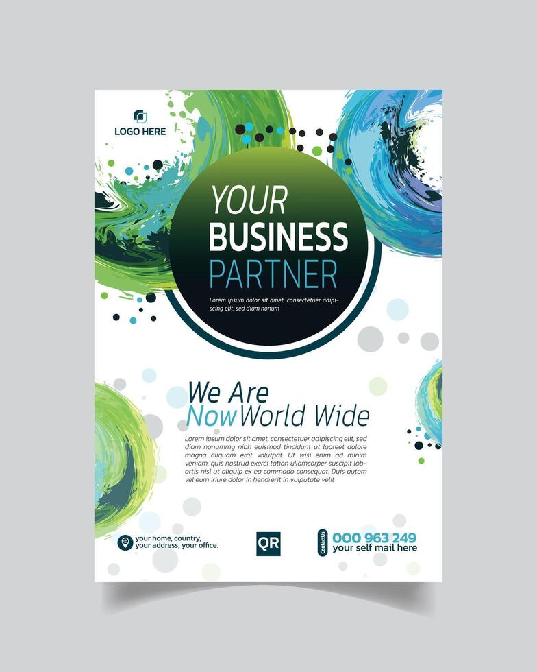Creative Unique Business Flyer or Premium Business Leaflet Wonderful Business Poster vector