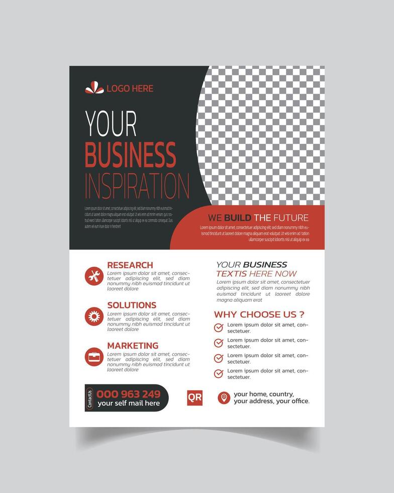 Business Inspiration Flyer and Creative Business Leaflet Design vector