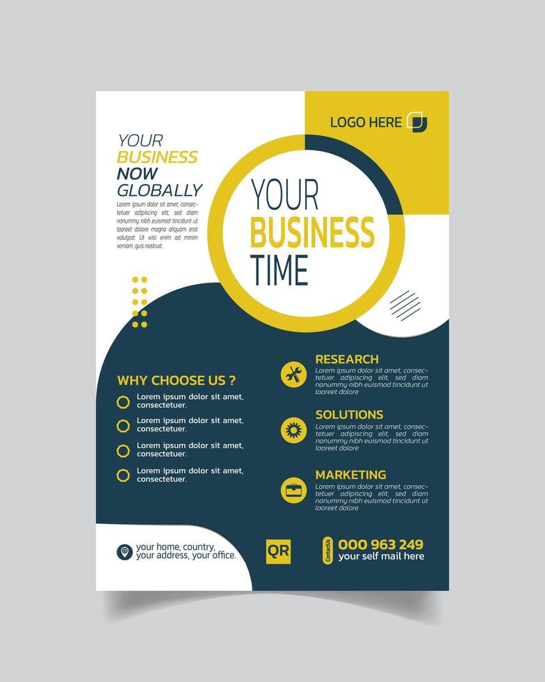 Amazing Corporate Business Flyer or Advertisement Business Leaflet Trending Business Poster vector
