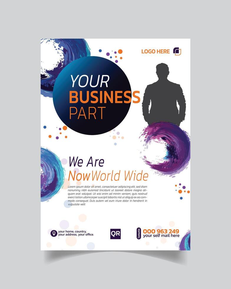 Premium Creative Business Flyer or Business Leaflet Design Modern Business Poster vector