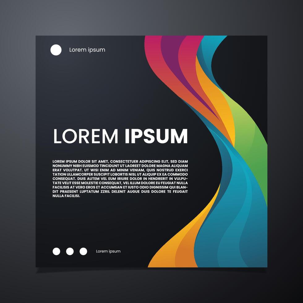 SOCIAL MEDIA BACKGROUND ABSTRACT FULL COLOR TEMPLATE VECTOR