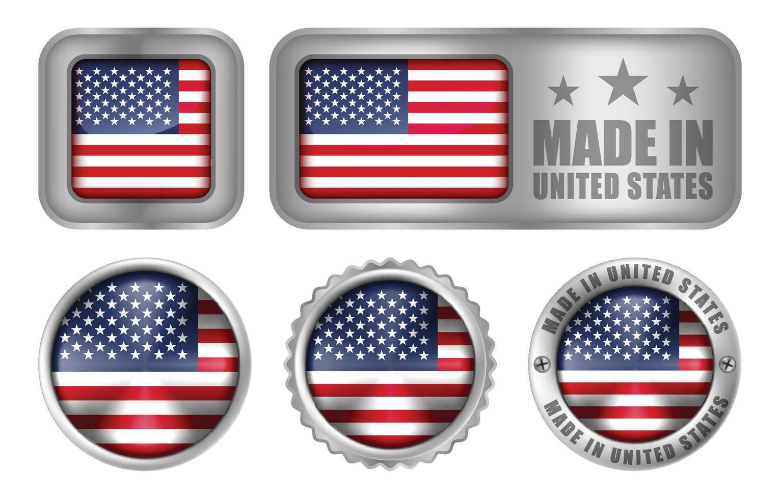 Made in United States Seal Badge or Sticker Design illustration vector