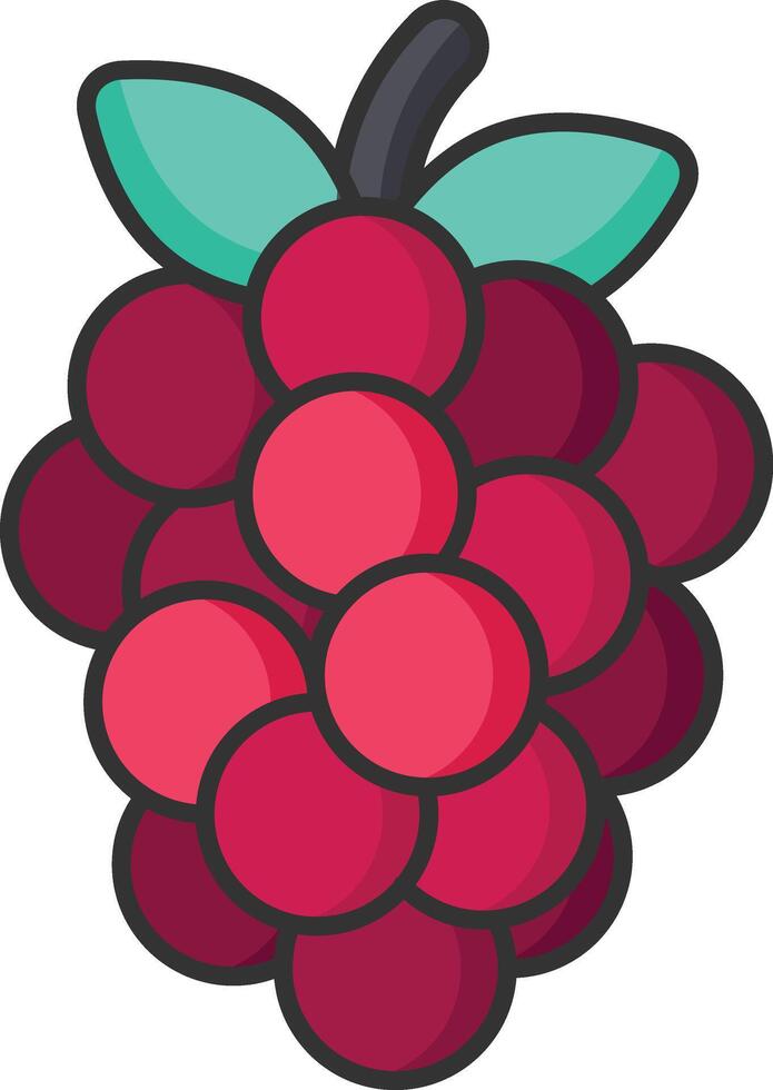 raspberry fruit icon vector illustration design