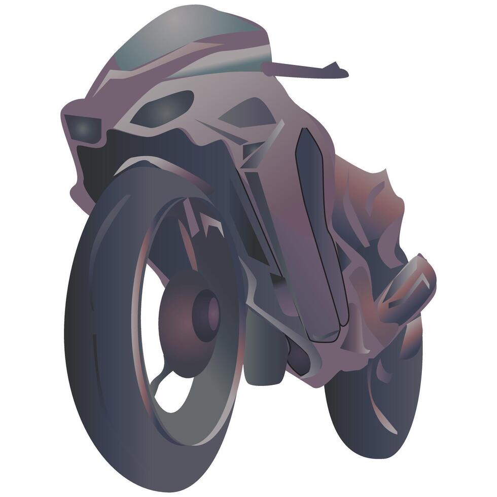 Futuristic Motorcycle Vector Illustration