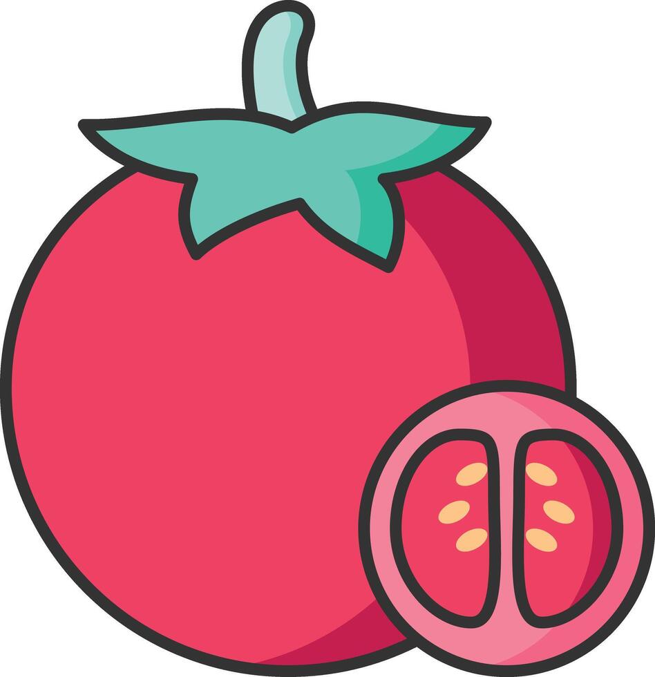 tomate icono vector ilustración diseño