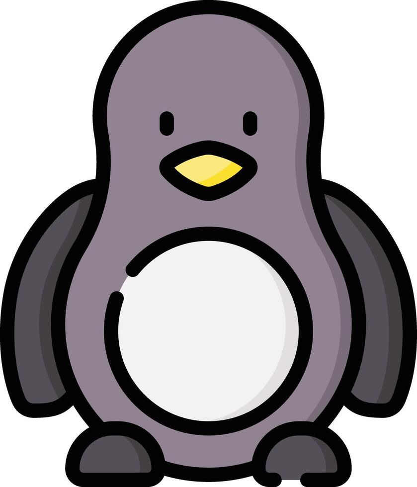 pingüino acortar Arte vector ilustración