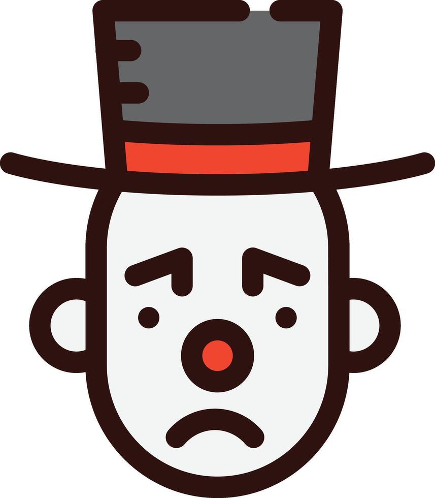 a clown with a hat on his head vector