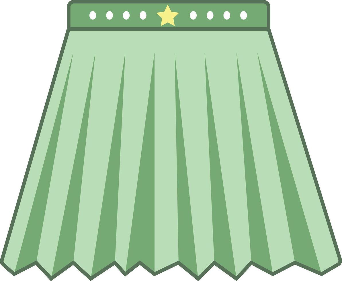 a skirt with a star on it vector