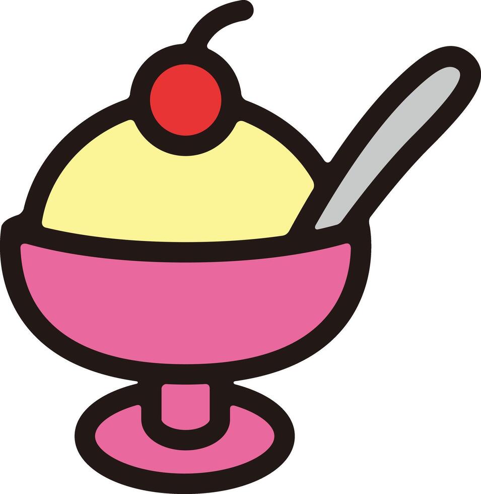 ice cream sundae clip art vector