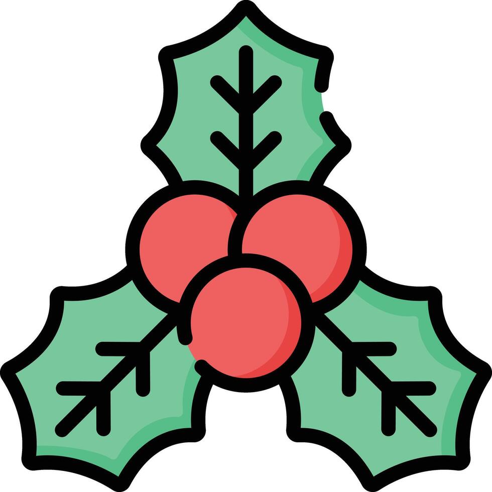 christmas holly leaf clipart vector