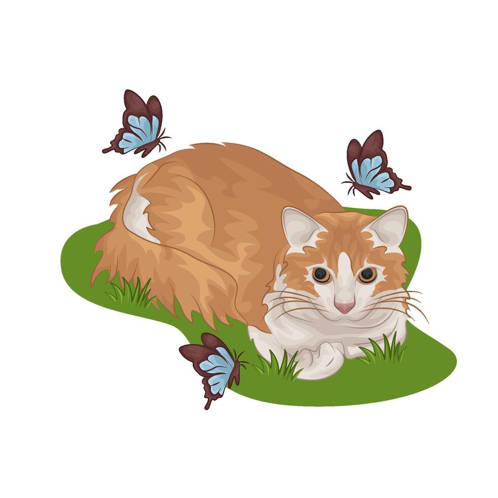 Illustration of cat vector
