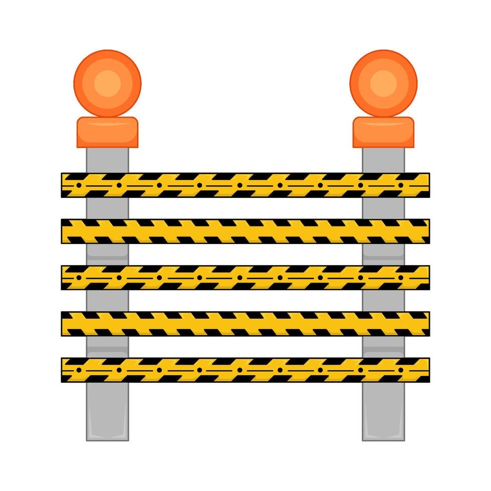 Illustration of danger line vector