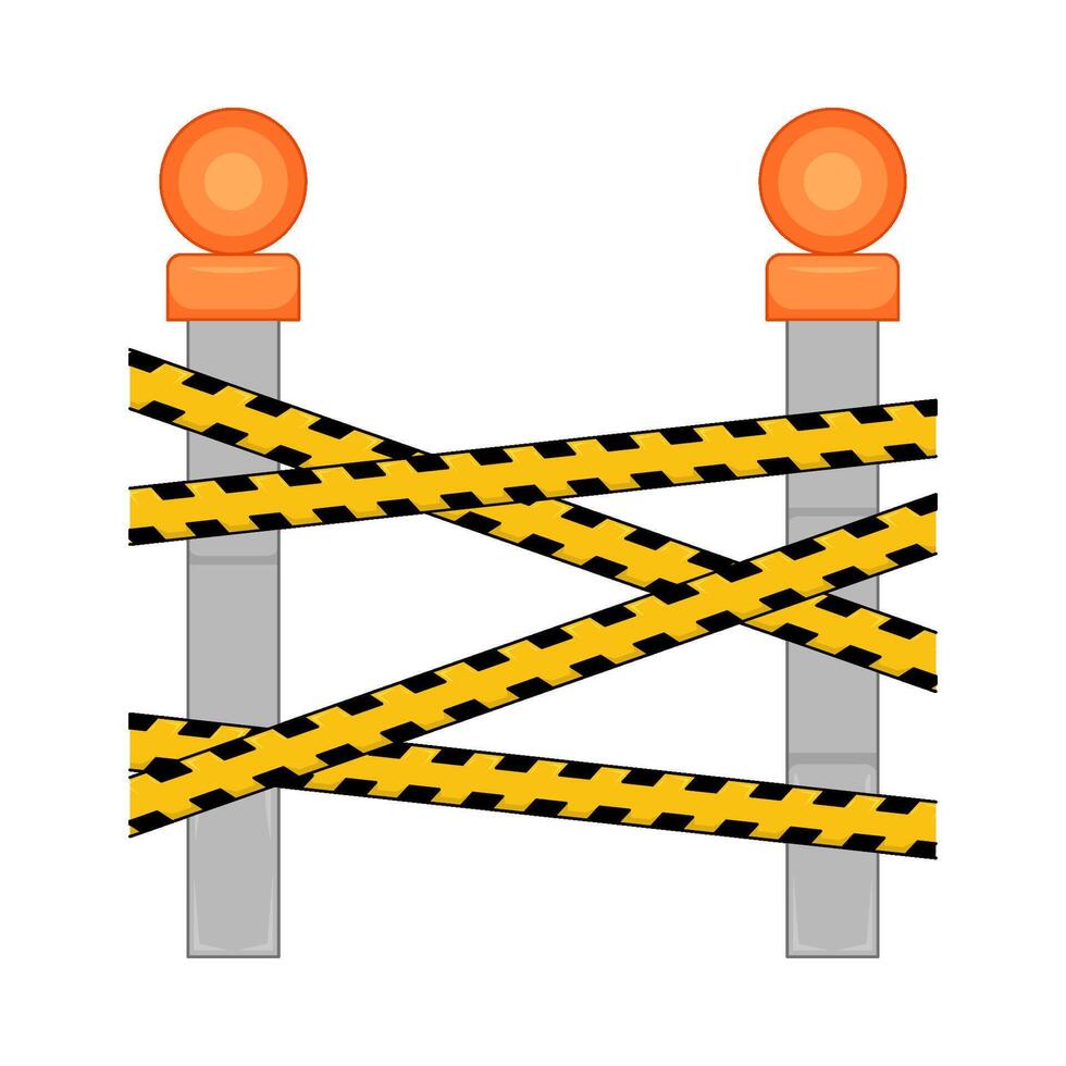 Illustration of danger line vector
