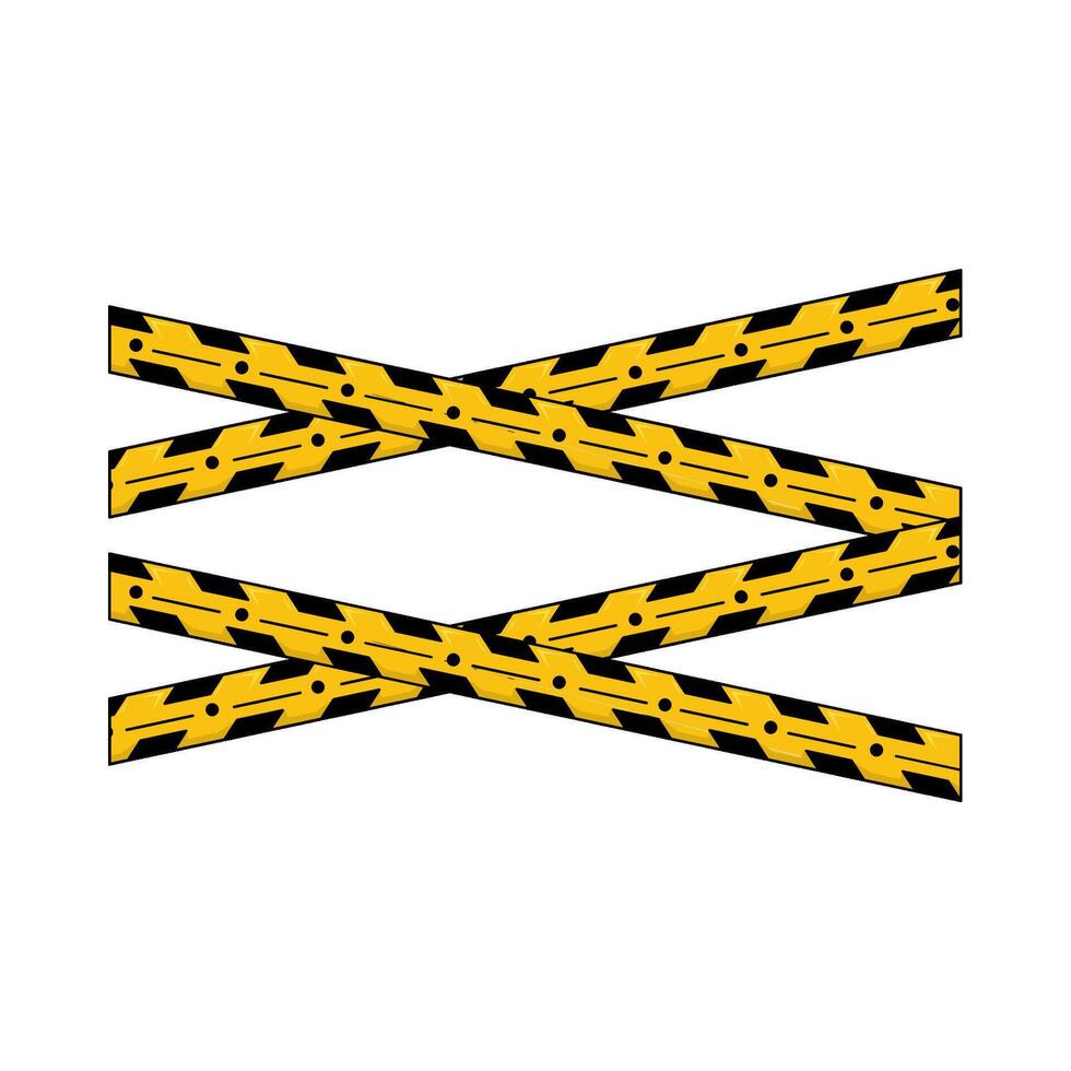 Illustration of danger line vector