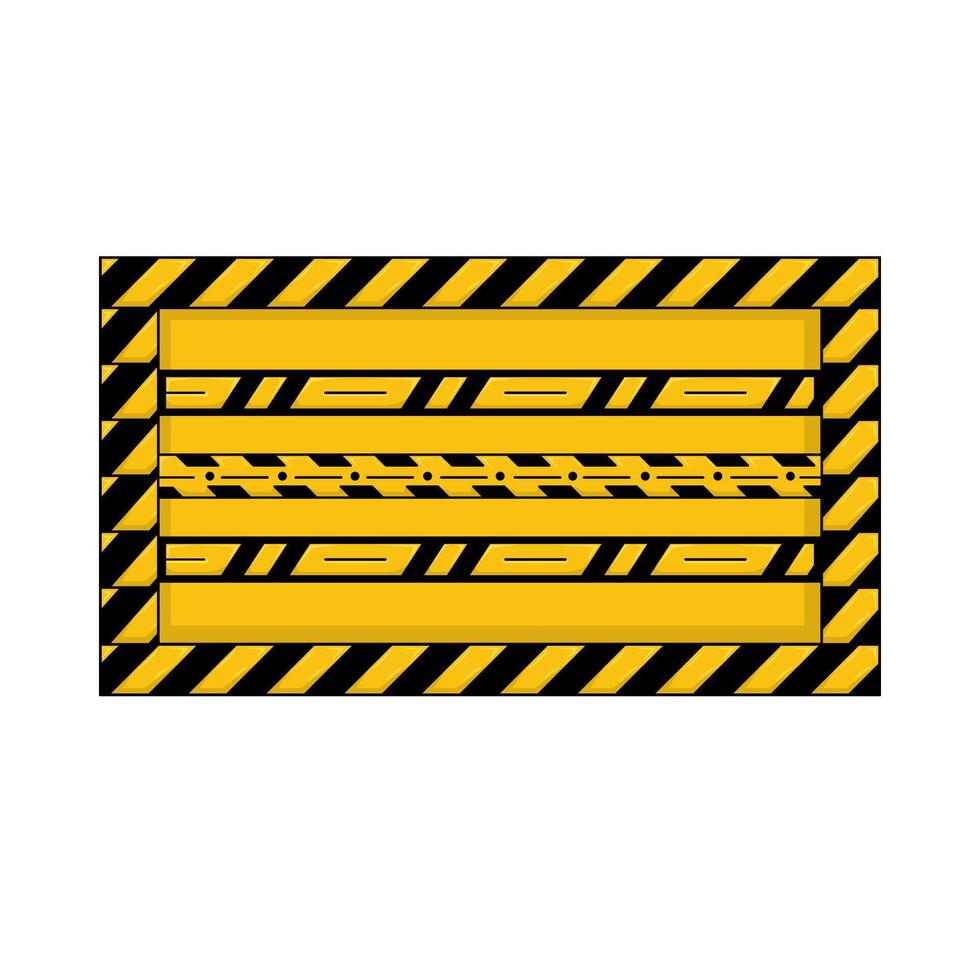 Illustration of danger line vector